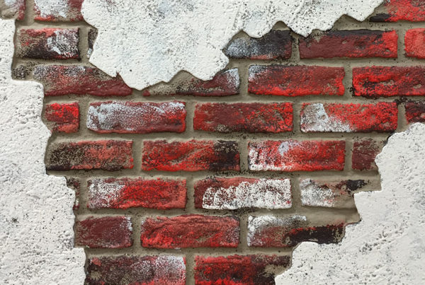 Brick with Stucco Overlay