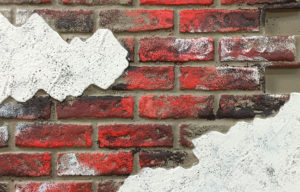 Brick with Stucco Overlay cloeseup