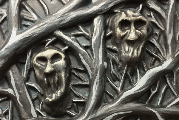 Painted "My Nightmare" panel closeup