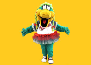 Lowell Spinners Mascot: Millie Gator