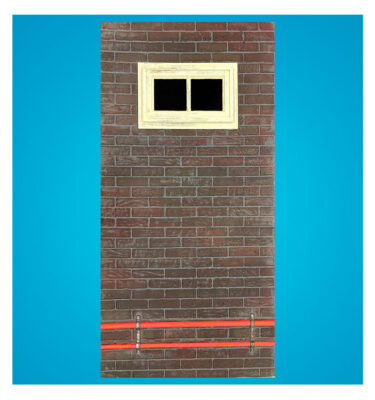 Boiler Room Pipe Extension with Window